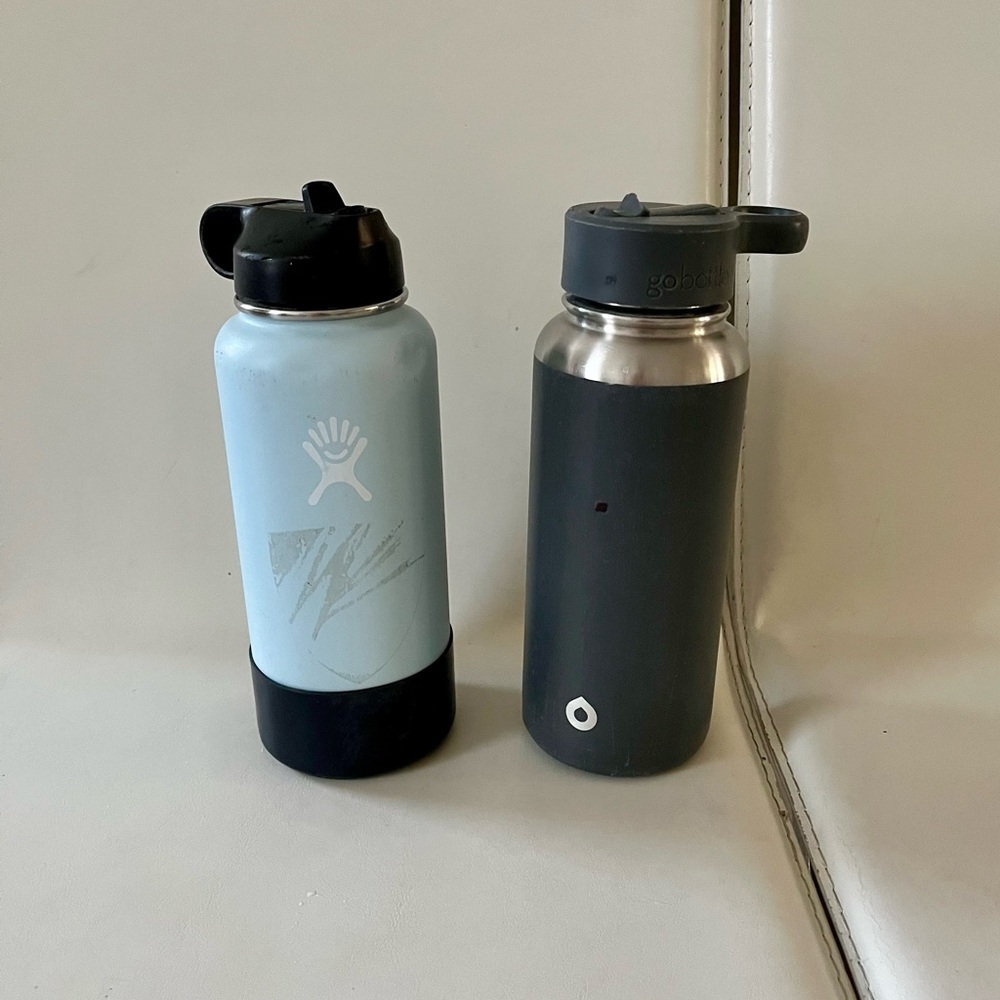 Used Hydro Flask and Gobie Water Bottles